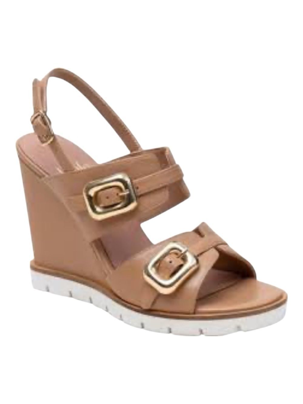 Linea Paolo Elvie Slingback Wedge Sandal, Tan, Size 11, NWT no box